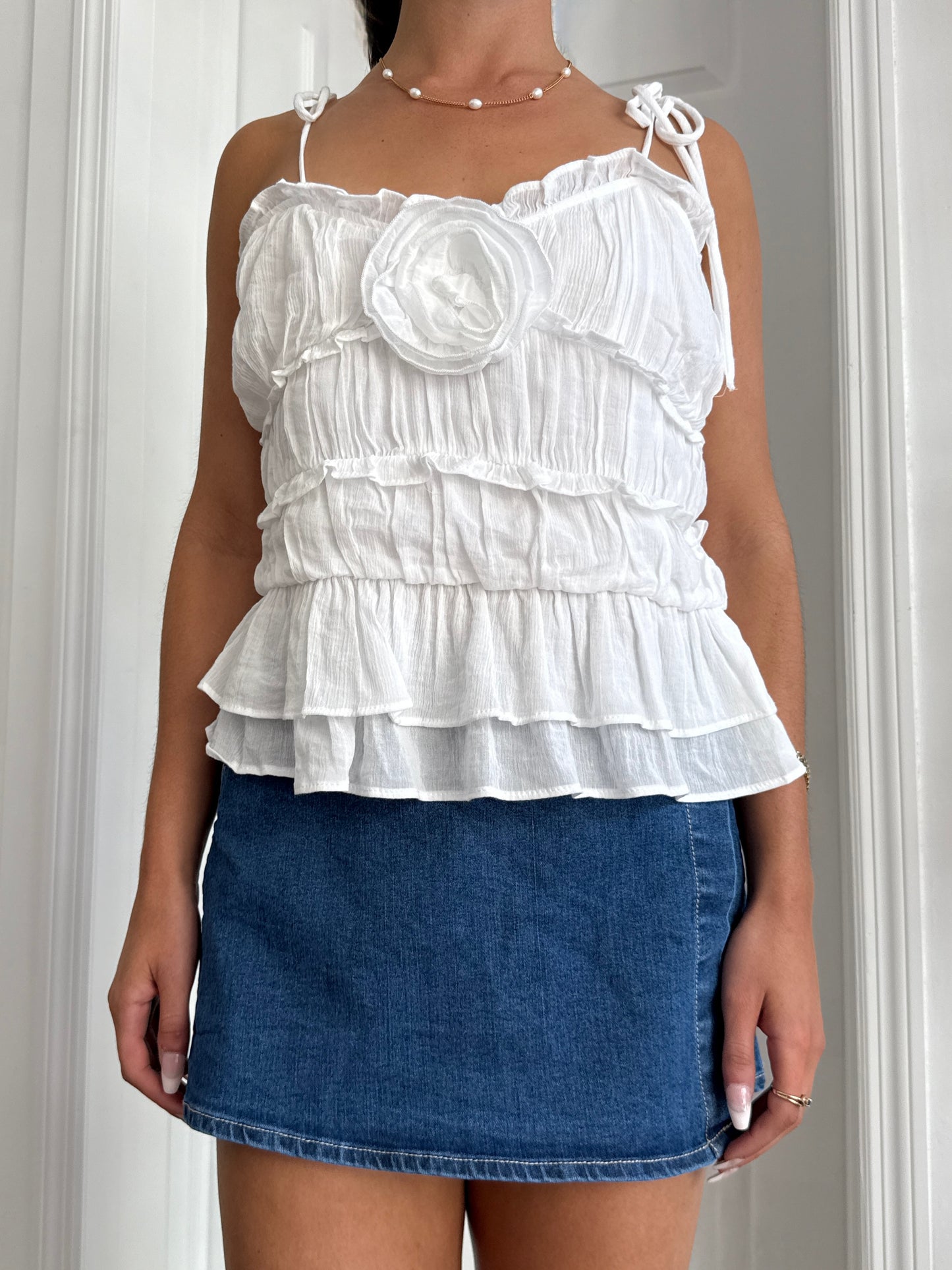 Secret Garden Top — White