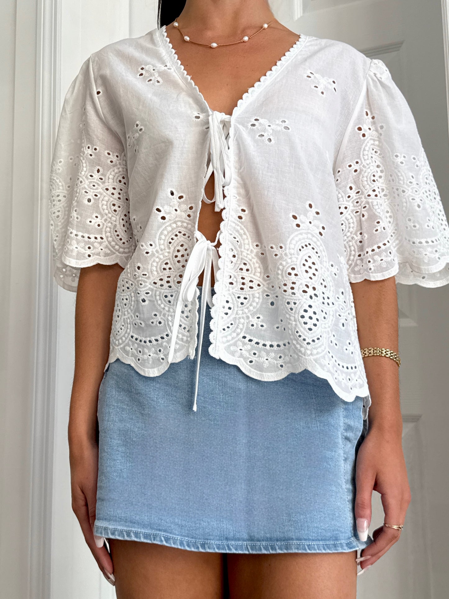 Afternoon Flirt Denim Skort