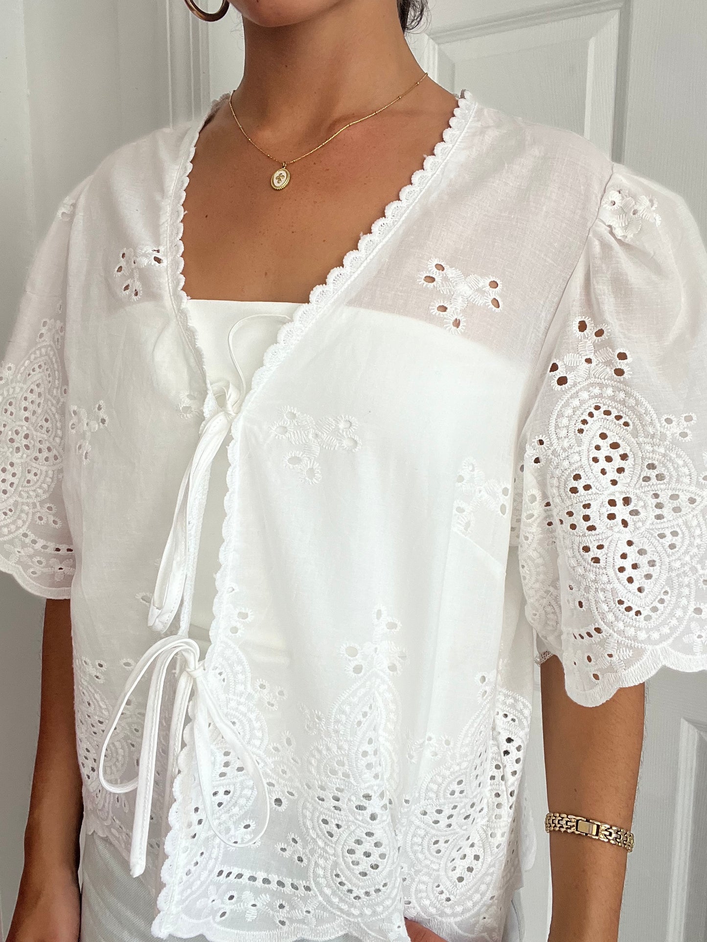 Santorini Lace Top
