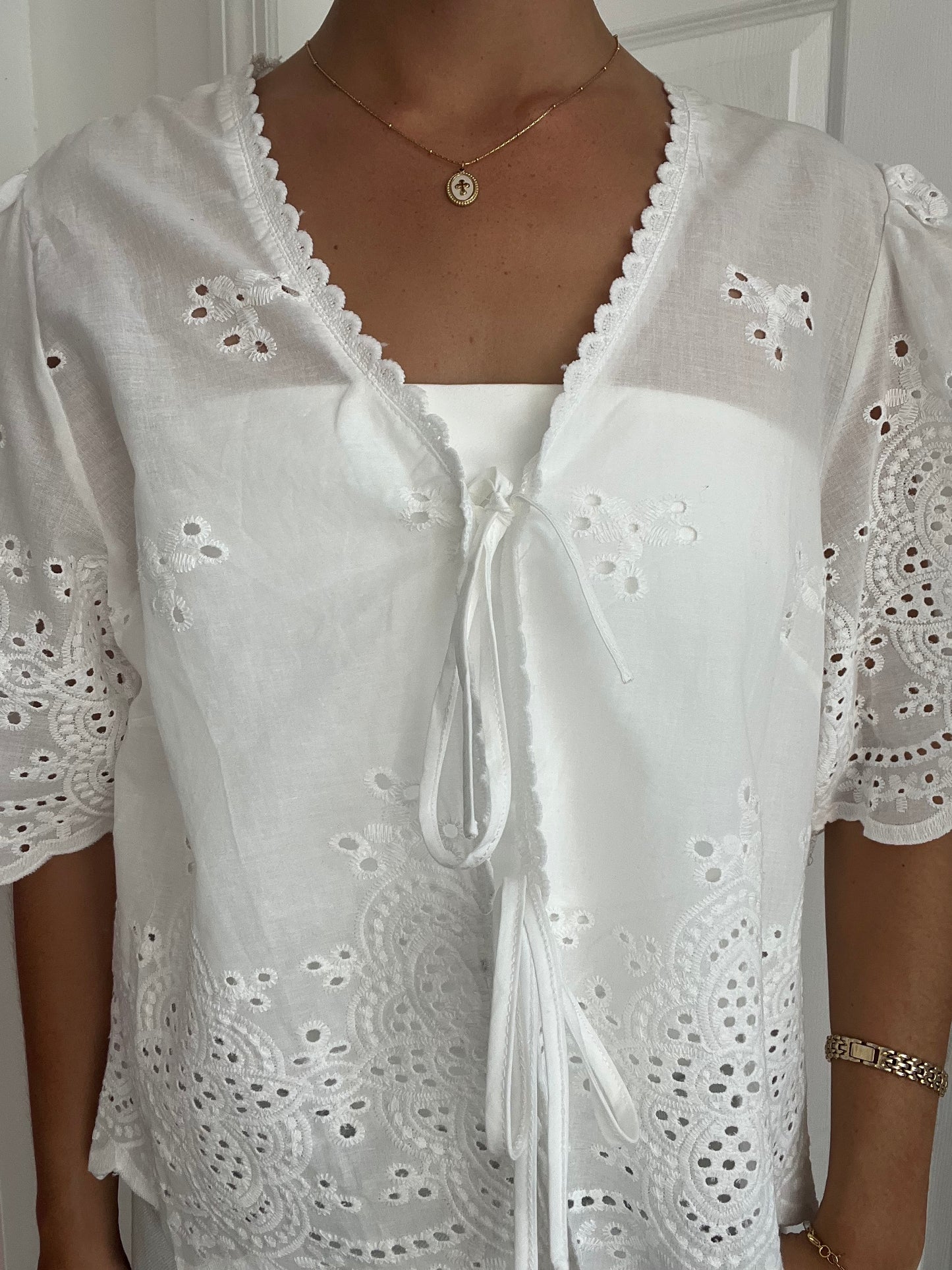 Santorini Lace Top