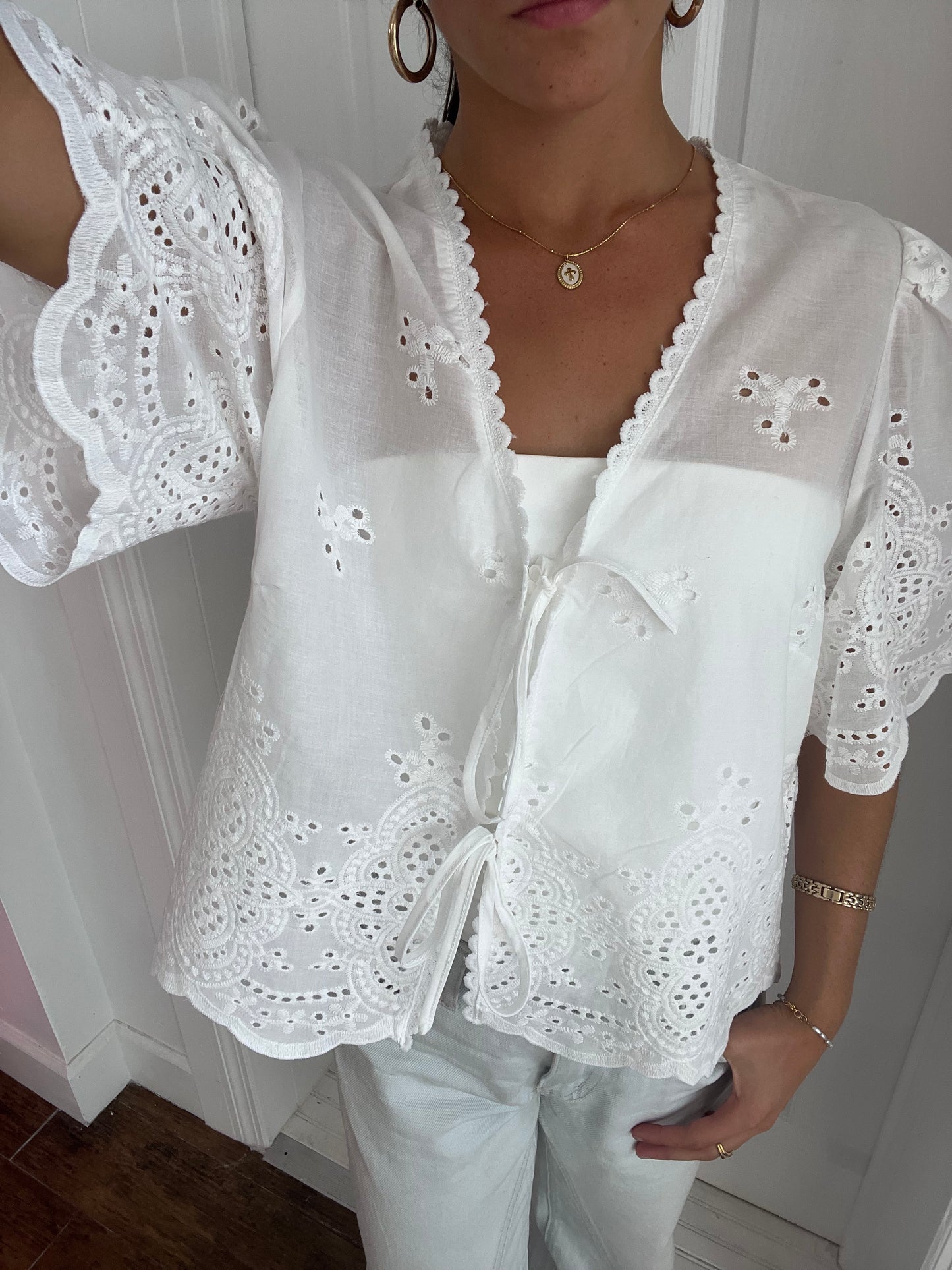 Santorini Lace Top