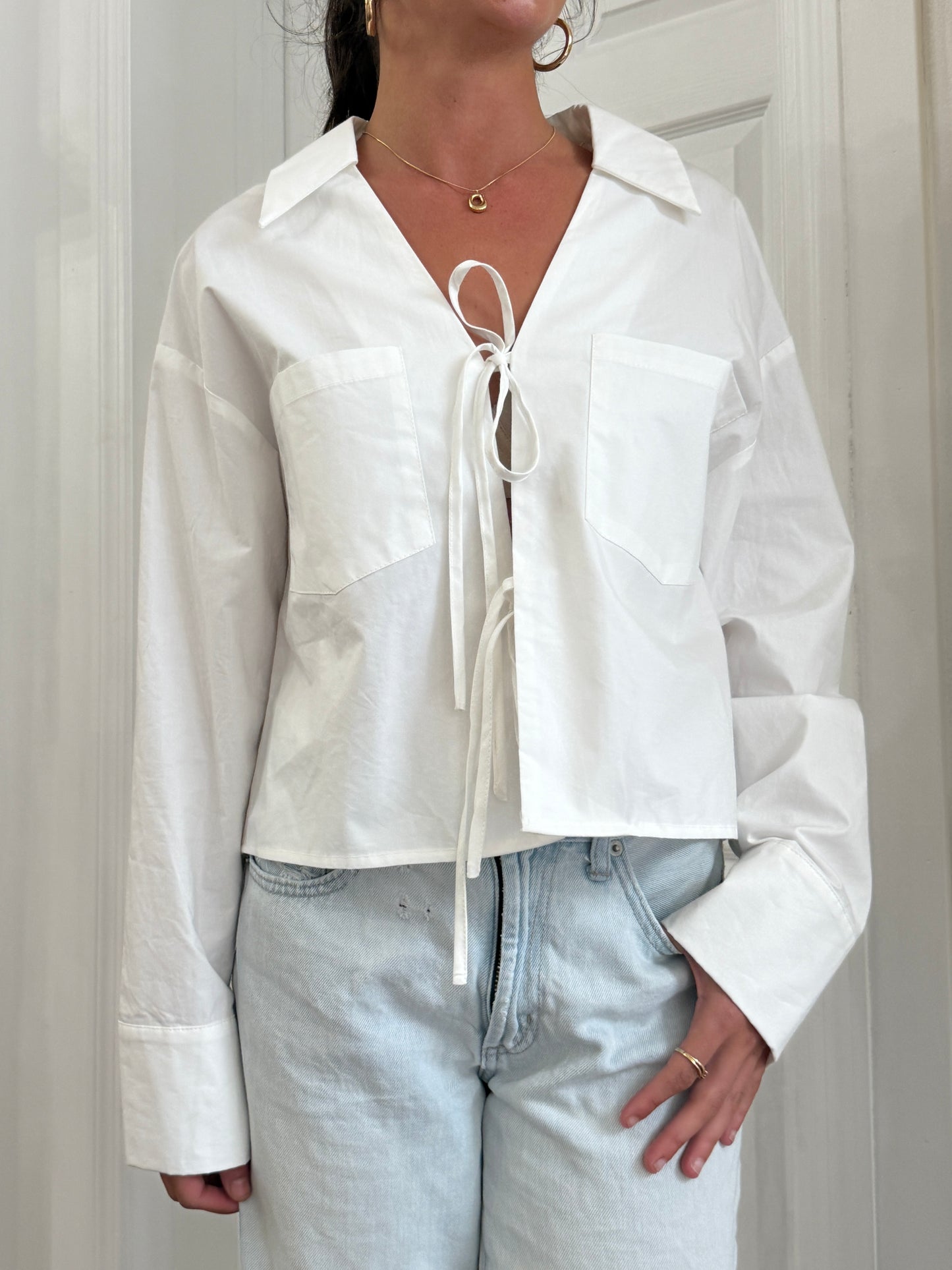 Isabella Tie Front Long Sleeve
