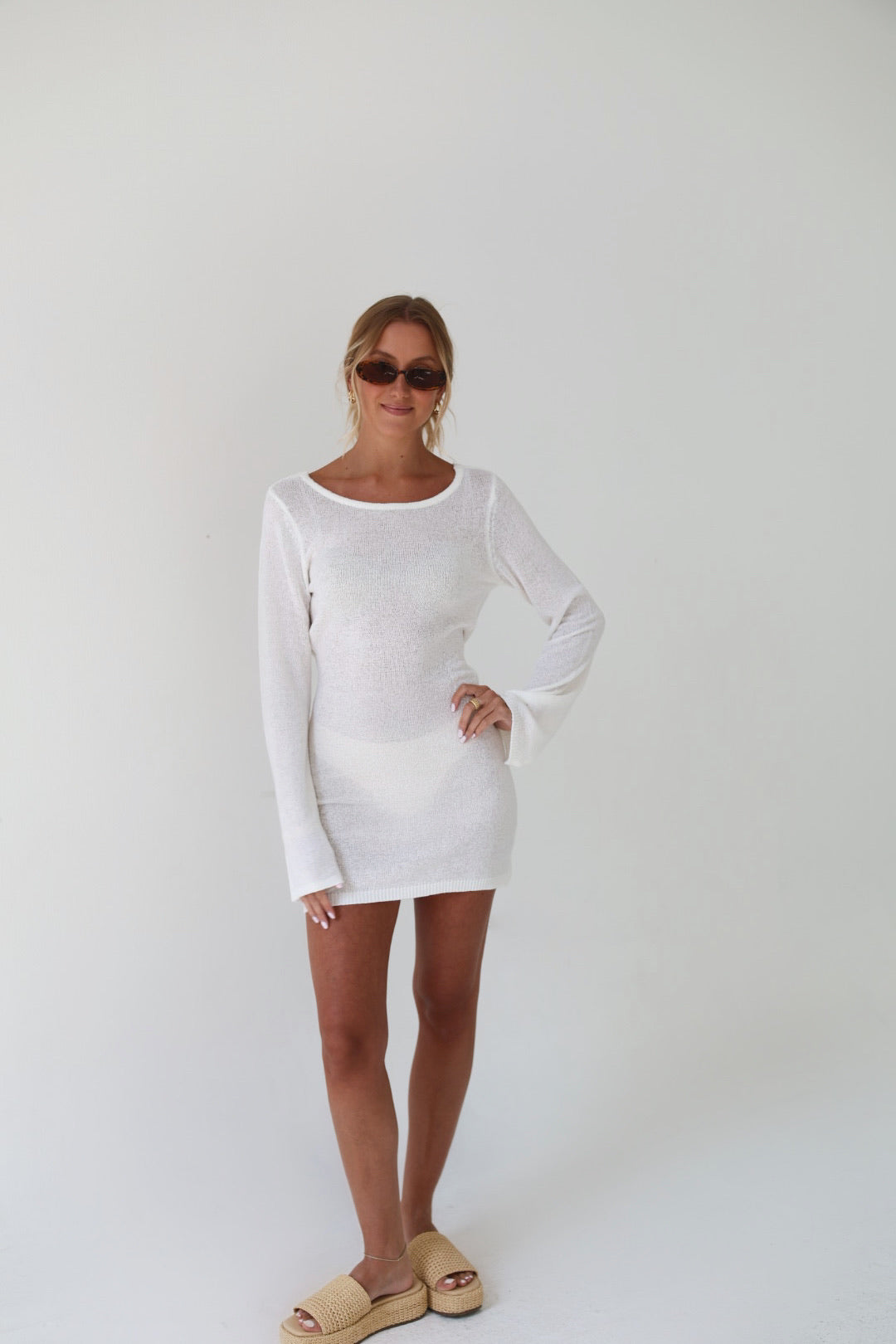 Aurora Knit Dress - Off White