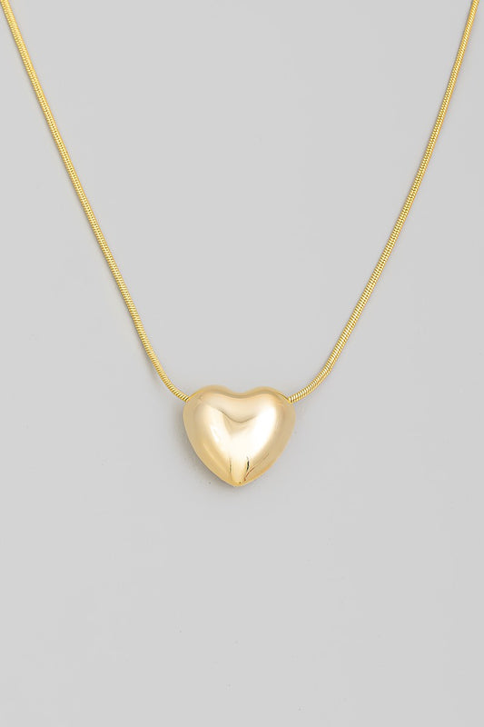 Puff Heart Necklace