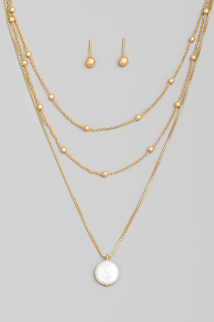 Layered Pearl Necklace