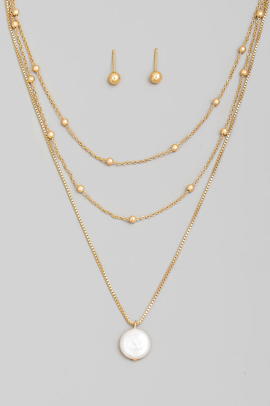 Layered Pearl Necklace