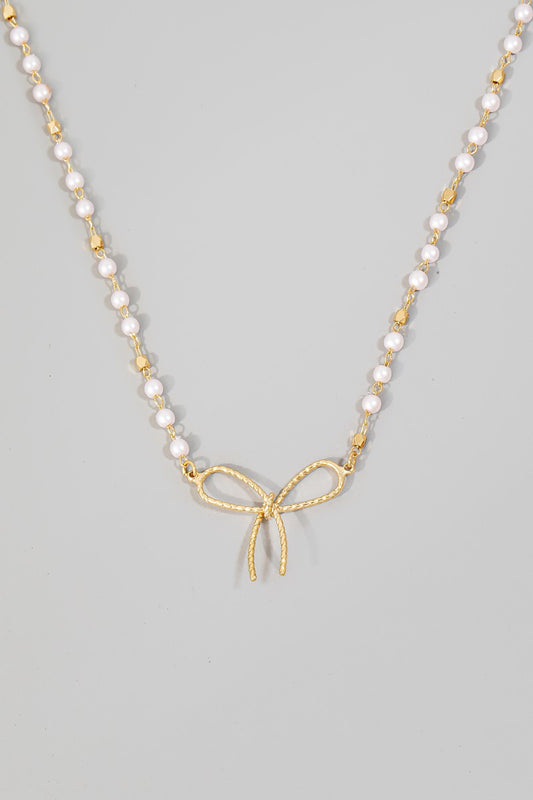 Zina Bow Necklace