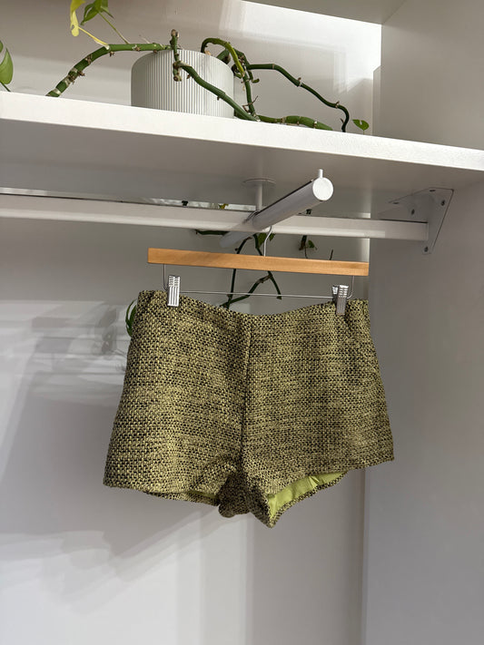 Olive Textured Shorts
