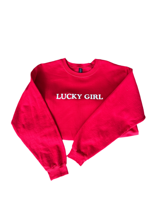 Lucky Girl Crewneck — L