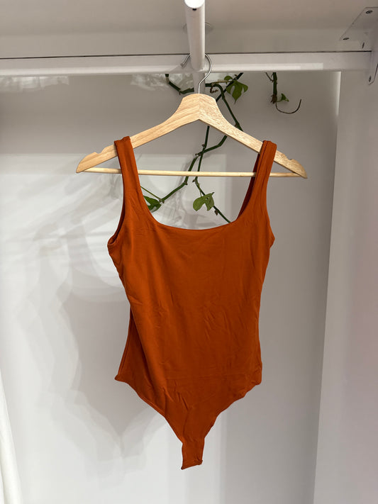 Burnt Orange Basic Bodysuit