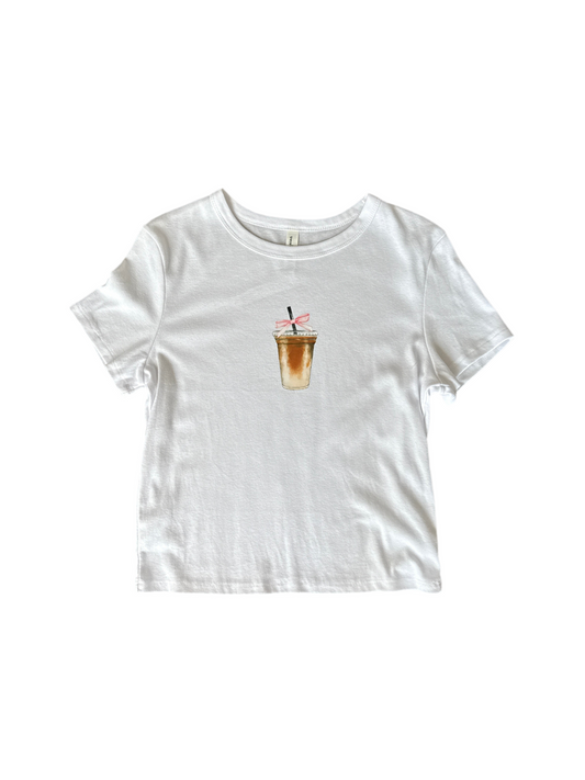 Iced Coffee Baby Tee — XL