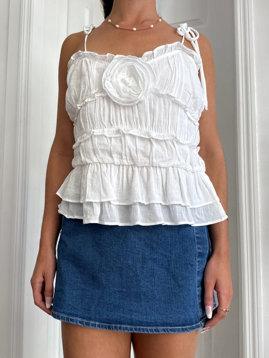 Secret Garden Top — White