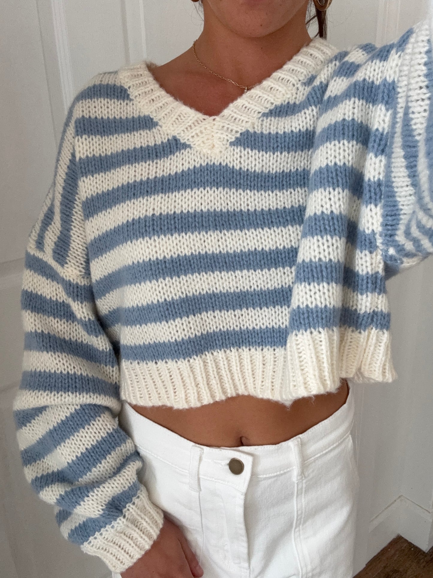 Ocean Breeze Striped Sweater