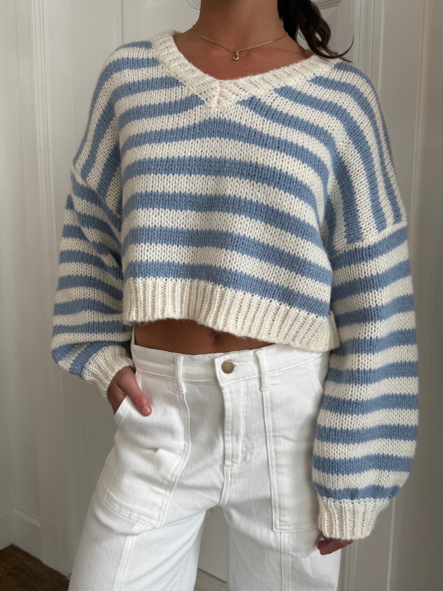 Ocean Breeze Striped Sweater