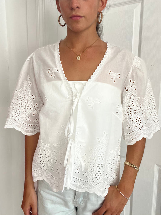 Santorini Lace Top