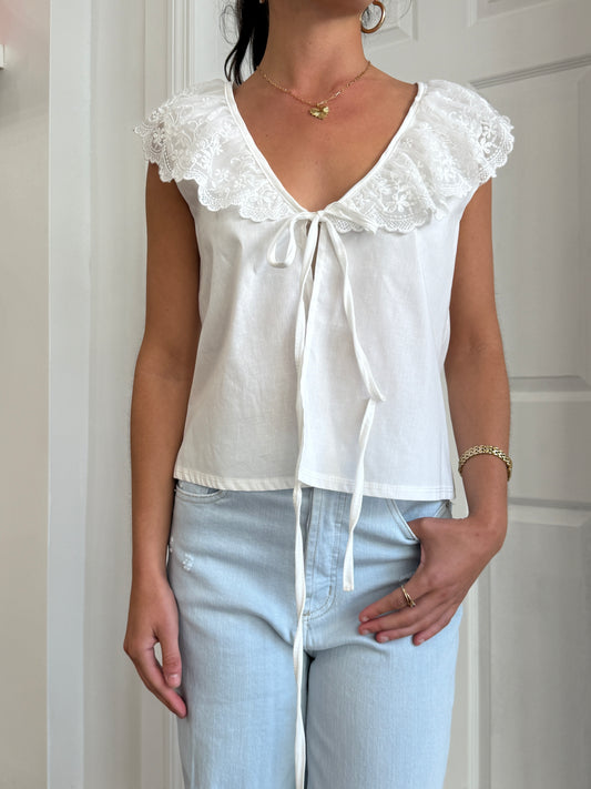 Honeymoon Lace Tie Top