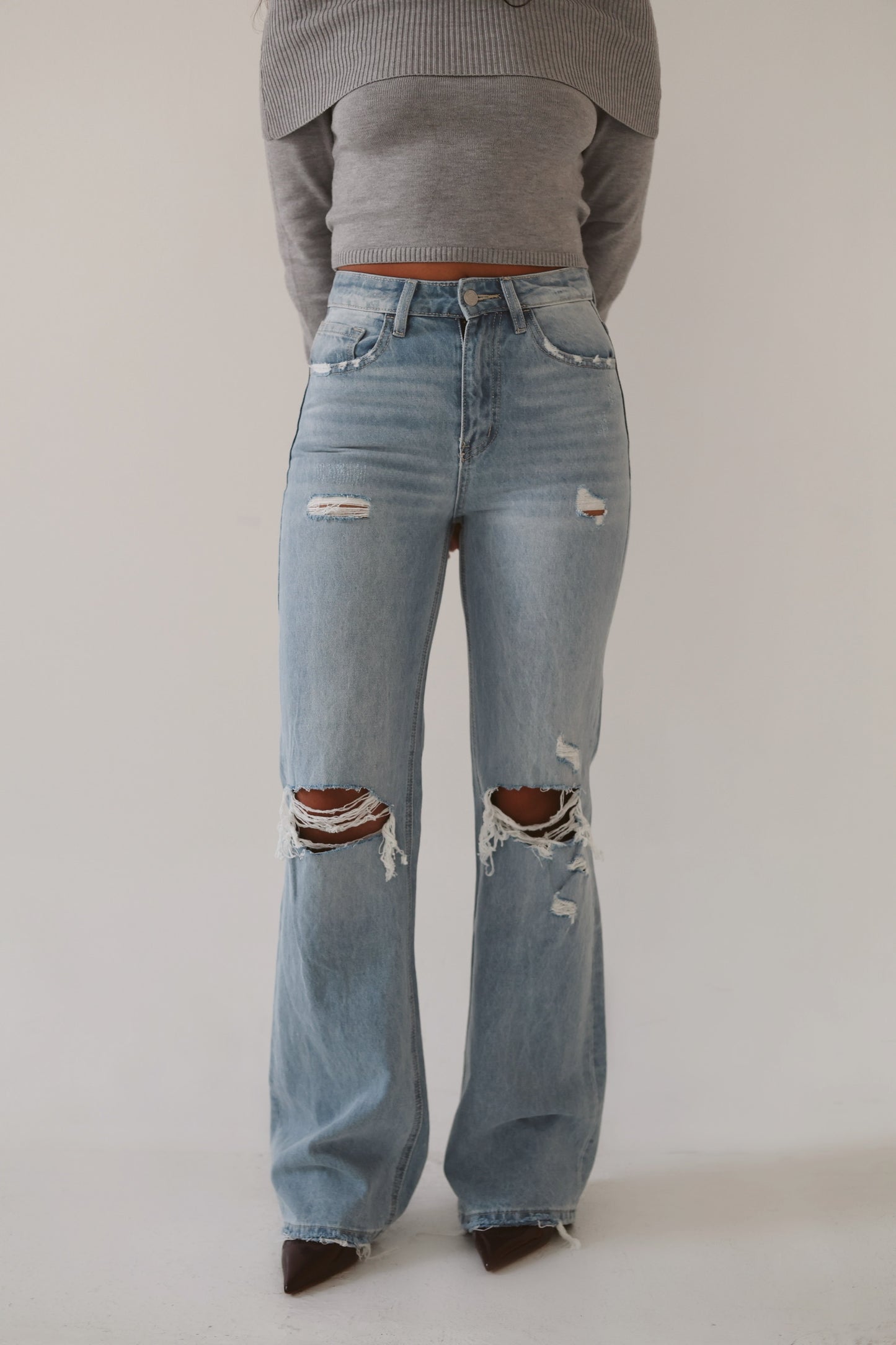 Eastside Distressed Flare Jeans