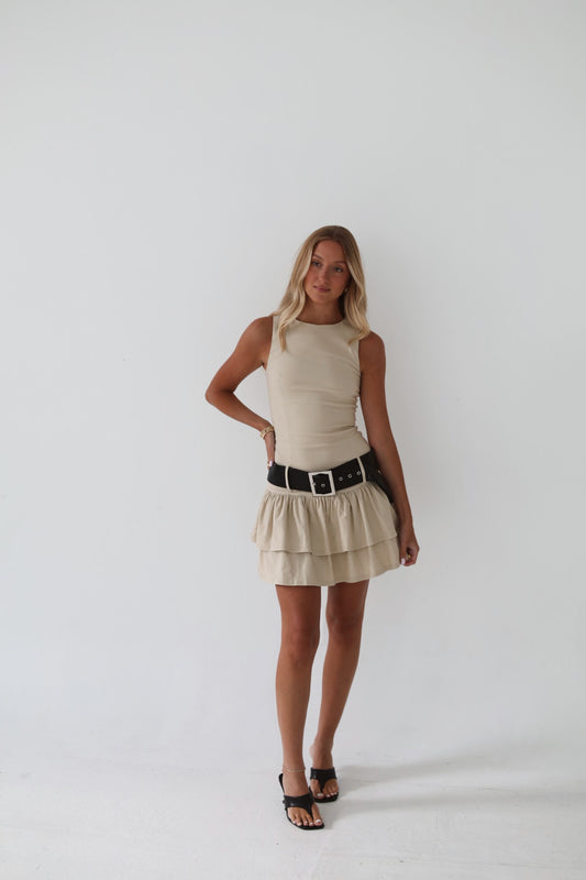 Midnight Metro Belted Dress