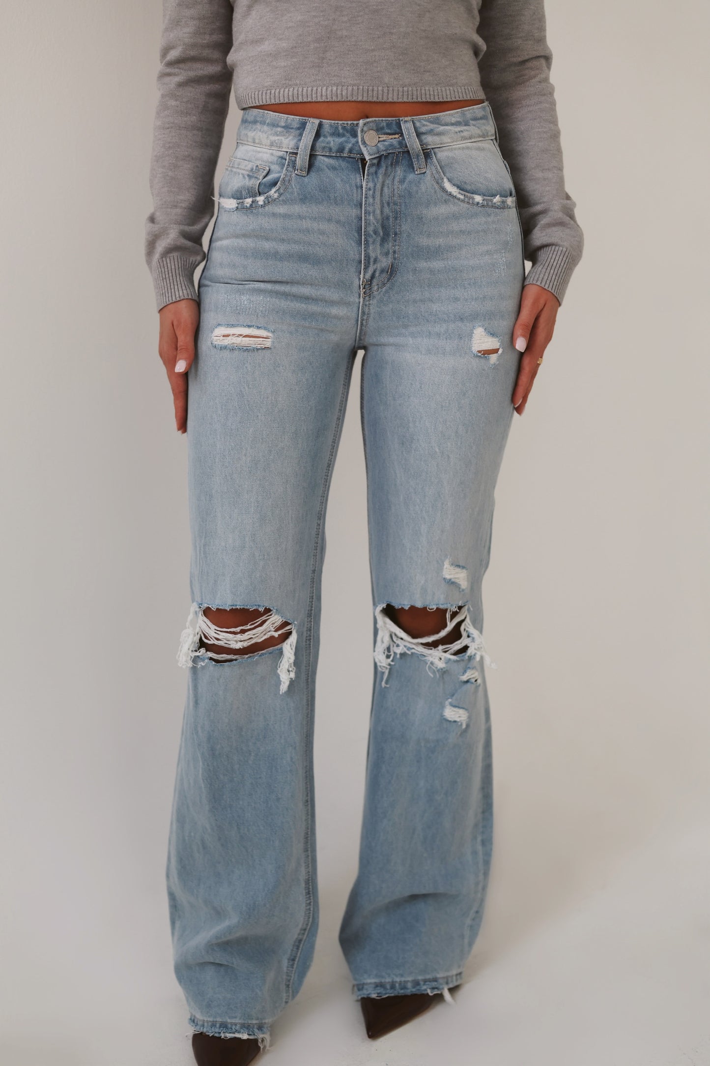 Eastside Distressed Flare Jeans