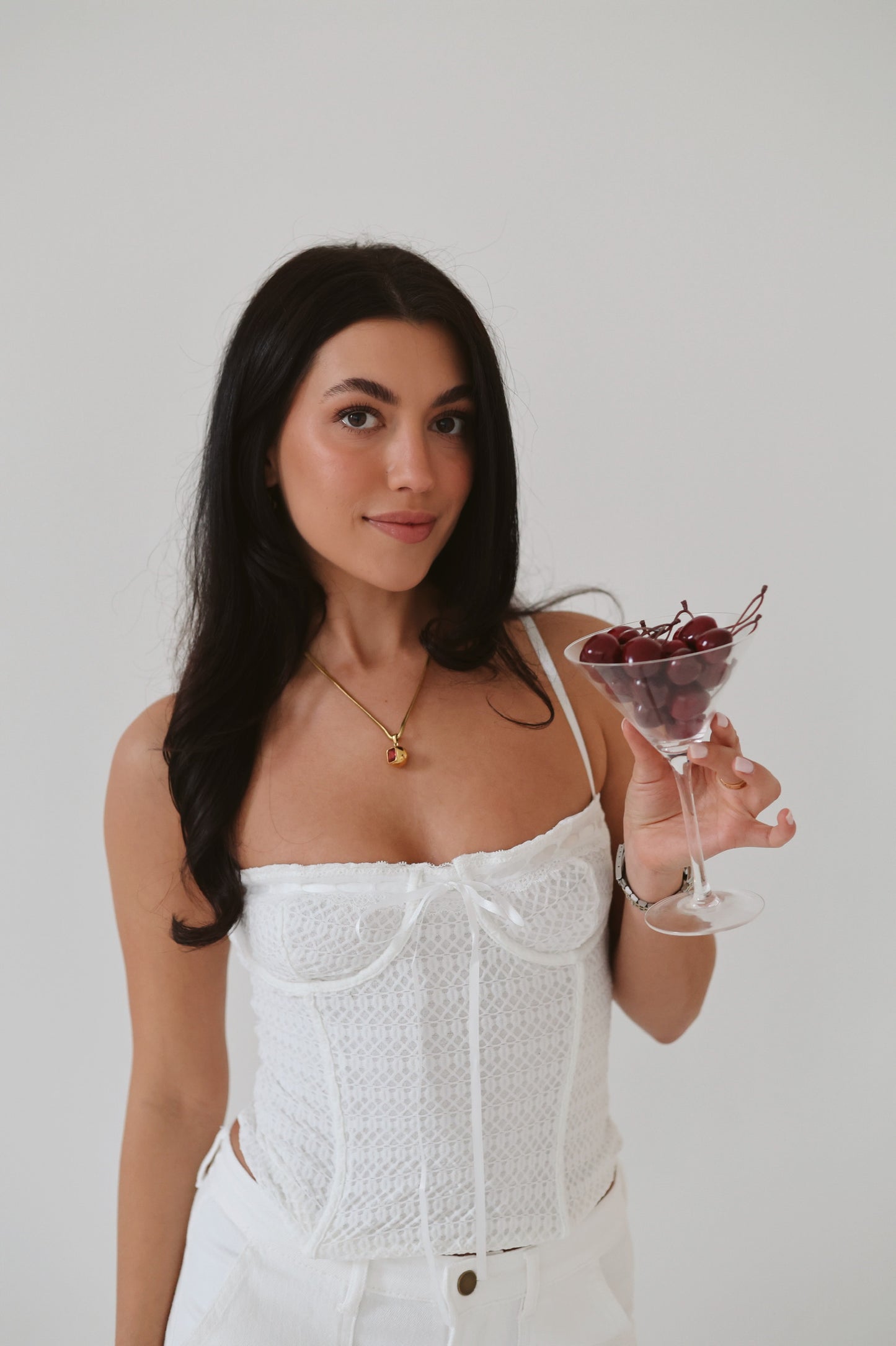 Ribboned Romance Lace Cami